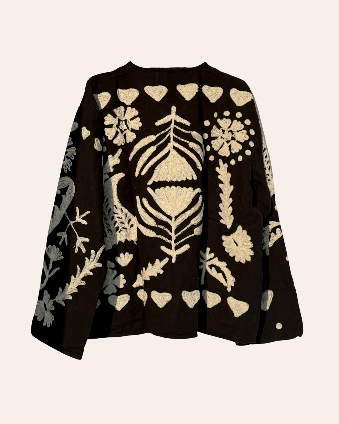 Floral design threaded jacket
